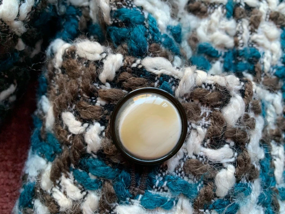 ARDEN B. Años 90 De Colección Chaqueta Abrigo Mujer Mezcla Lana Talla L, Increíble Estado Foto 2 de 4