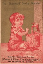 1880's to 90's The Household Sewing Machine Providence Tool Co. Warren & Wing