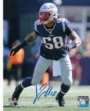 JAMIE COLLINS   NEW ENGLAND PATRIOTS   ACTION SIGNED 8x10