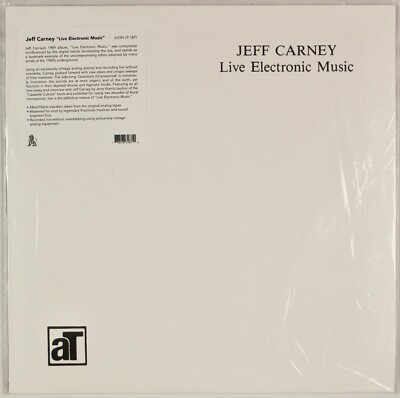 JEFF CARNEY: Live Electronic Music US Experimental Minimal Vinyl LP NEW