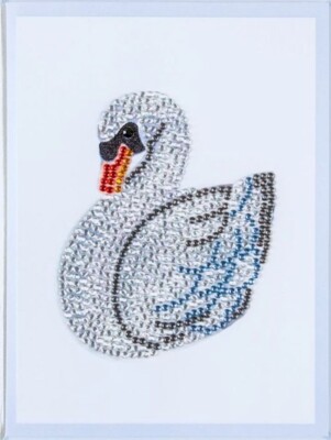 Papyrus Judith Leiber Couture Gemmed Swan Blank Any Occasion Greeting Card