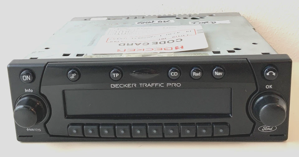 Original Becker Traffic Pro BE 4730 Ford Autoradio CD car radio Display grün - Bild 4 von 4