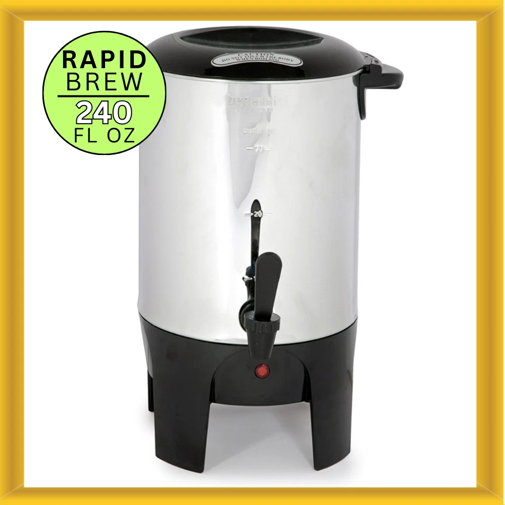 Better Chef IM-153 10 to 30 Cup Capacity Rapid Brew Coffeemaker 600 Watts Power