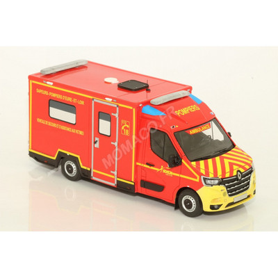 Miniature Firefighter Renault Master 2019 TIB VSAV SDIS ''28 - Alert - 1/43