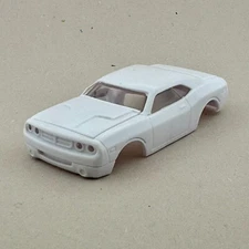 Auto World 2008 Dodge Challenger Unpainted Body, Fits AFX & X-Traction Chassis
