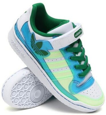 adidas gazelle silver green womens adidas Women's Forum Low Cl Shoes