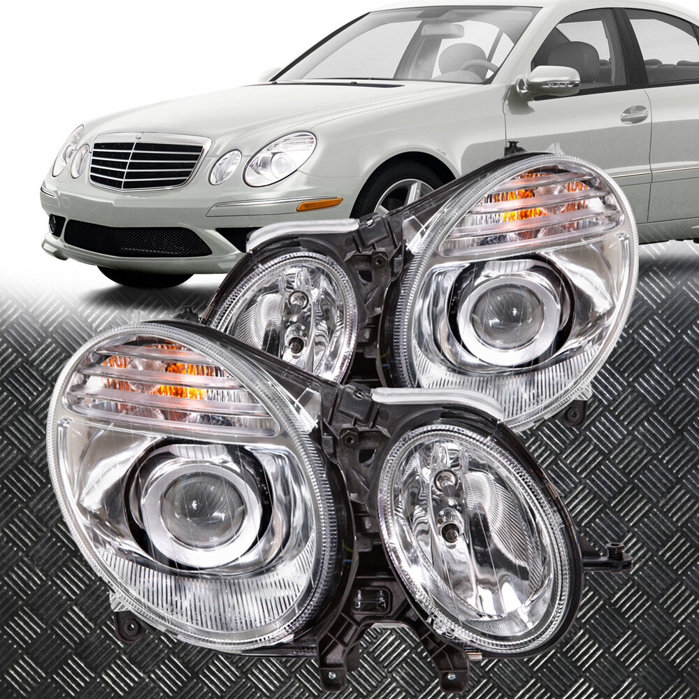 Headlights Set For 2006-2009 Mercedes-Benz E-Class 4D W211 06/30