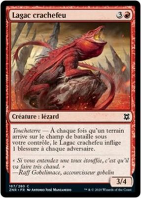 MTG Magic ZNR - [x4] Spitfire Lagac/Lagac crachefeu, French/VF