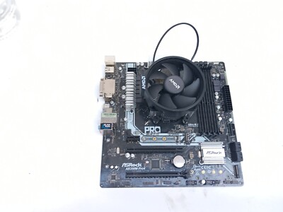 ASRock AB350M Pro4 AM4 AMD B350 MATX Motherboard W/Ryzen 5 1400x +