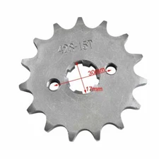 428 Chain 15T 17mm Front Engine Sprocket For Dirt Bike Lifan YX Zongshen SSR SDG