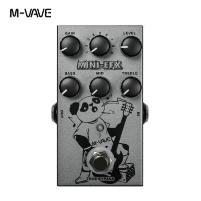 M-VAVE MINI-EFX Guitar effects Pedal 4 Overdrive 4 Distortion Booster 9 Options