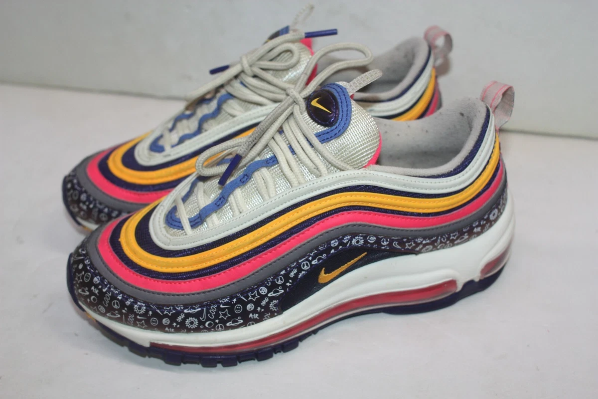 Nike Air Max 97 GS Purple Orange Pink Sneakers Size 6Y Women Size 6Y CI9929 500