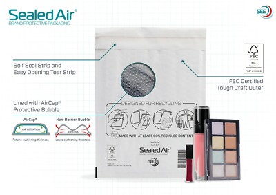 G/4-240 X 330mm Mail Lite Bubble Lined Mailers Envelopes Genuine Sealed - View #6