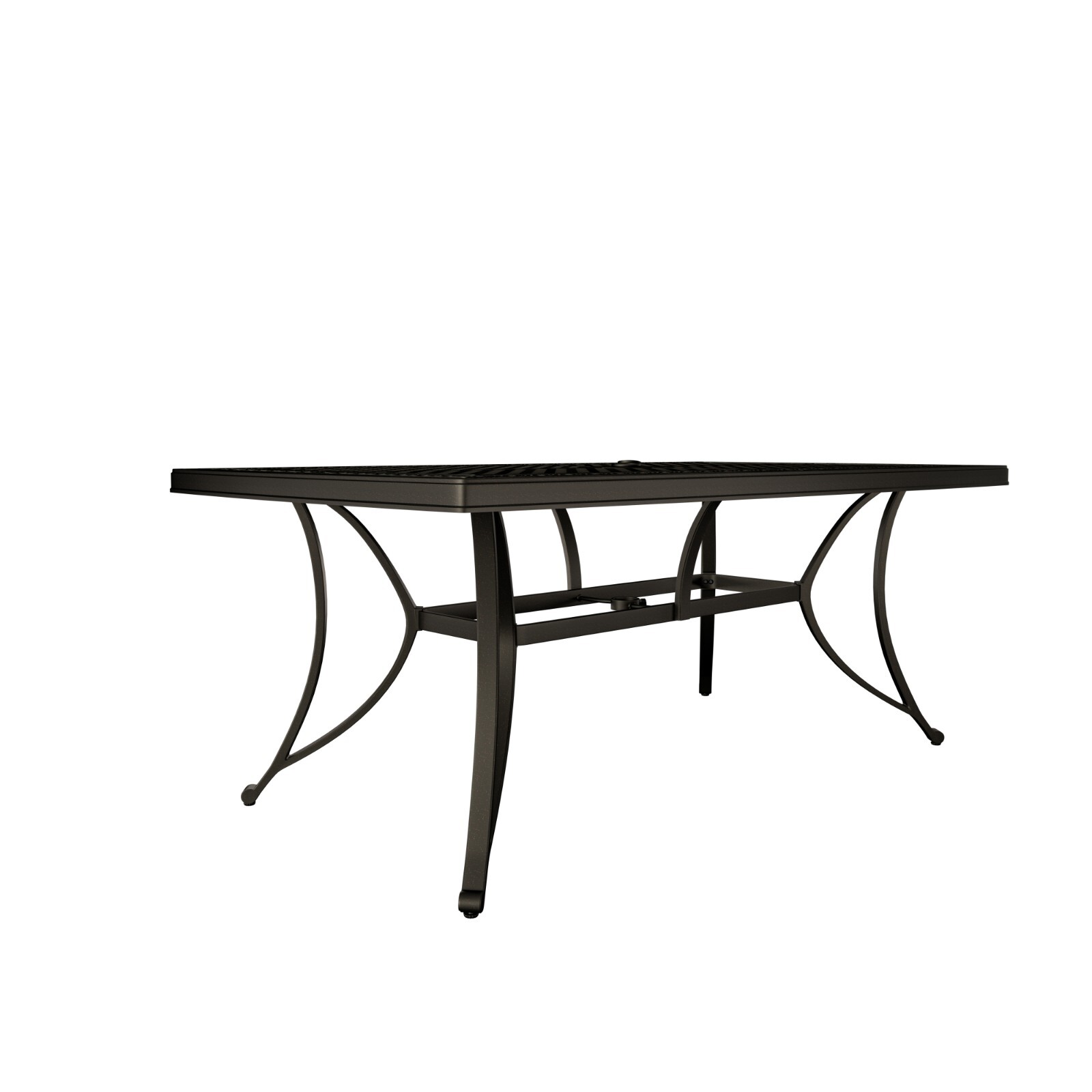 72*42inch Outdoor Cast Aluminum Rectangle Patio Dining Table with