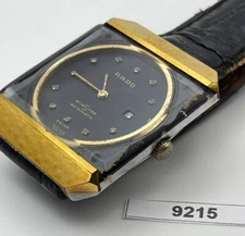 PROJECT TO FIX RADO DIASTAR GOLD CUSHION DAY DATE EU SHIP MENS WATCH 9215