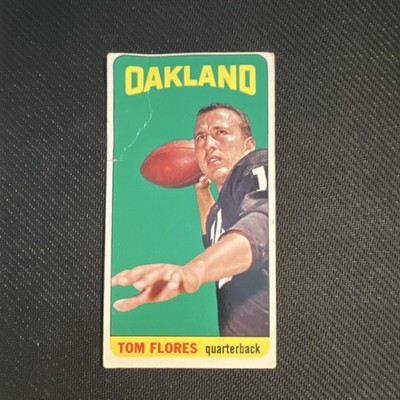   Topps 1965 Tom Flores #139 Oakland Raiders Football Card Base Set  