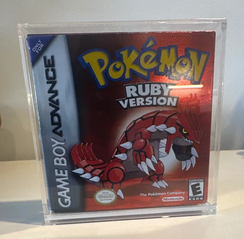 CLEAN Pokémon Ruby Version CIB w/ All Inserts - Acrylic Case Included! - product listing photo