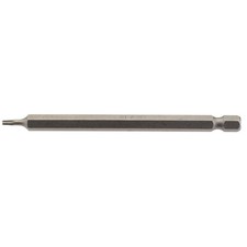 Image of Draper T8 Torx Star Screwdriver Bit 1/4" Hex 100mm Long (Pack of 1) 66907