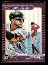 2021 Donruss Ketel Marte #30 Season Stat Line 50/52