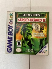 Nintendo Army Men "Sarge's Heroes 2" For Game Boy Color "Box & Inserts"