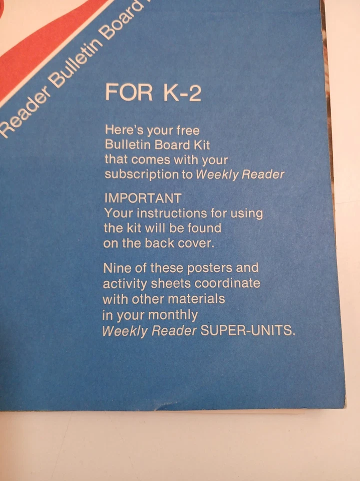 Kit de tablón de anuncios de lector semanal Xerox Teacher Resource 1973 con 14 carteles-mg3 Foto 2 de 4