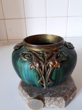 vase eugene baudin monture laiton art nouveau