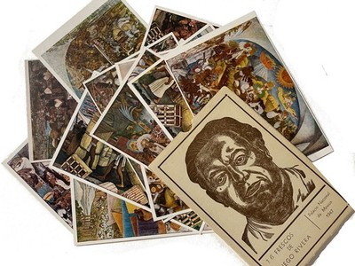 15 Frescos de Diego Rivera Palacio Nacional de México 1947. Vintage Souvenir