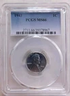 1943 PCGS MS66 Steel Cent Penny.