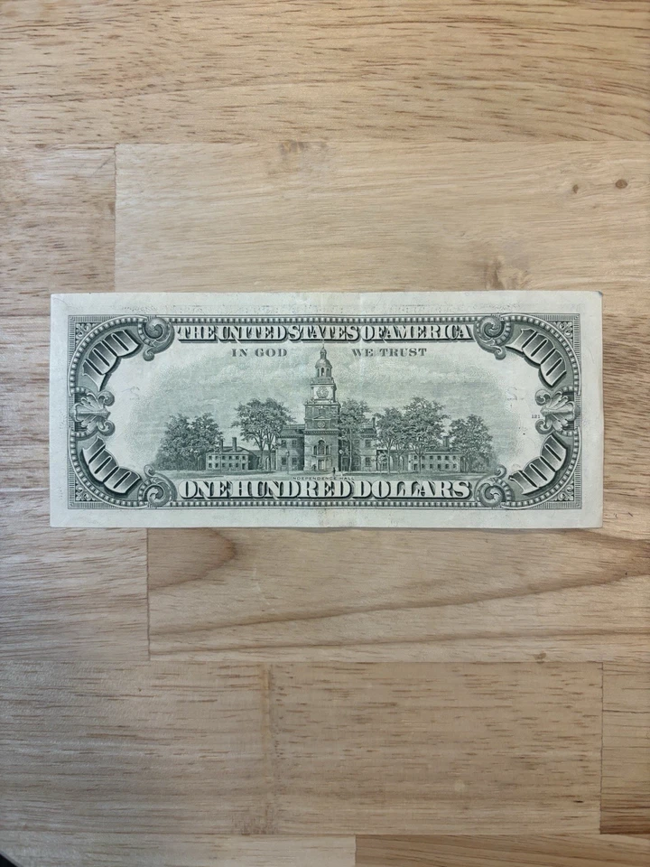 Old 100 Dollar Bill (1988) - Image 2 of 2