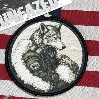 I Am The Wolf In Sheep s Clothing Patch 3  Hook Back High Quality Graphic Print