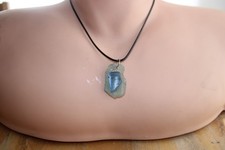 Kauai Creations Sea Glass Necklace Blue On Green