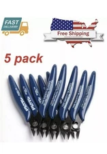 5 Pack 170 Flush Wire Cutter Blue Diagonal Cutting Pliers Side Cutter Nippers Wi
