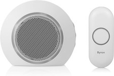 Byron DBY-23522UK Wireless Plug In Doorbell Set 175m Range 16 Melodies white