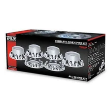 Trux THUB-C7 Wheel Accessories   Hub Cover Kit, Front & Rear, Chrome, Plastic,