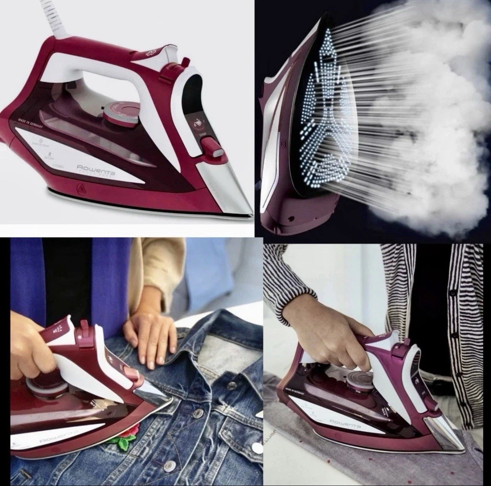 Suela HD Rowenta DW5270 Focus Xcel 1715 vatios 400 agujeros, ROJA - Probada Foto 2 de 4