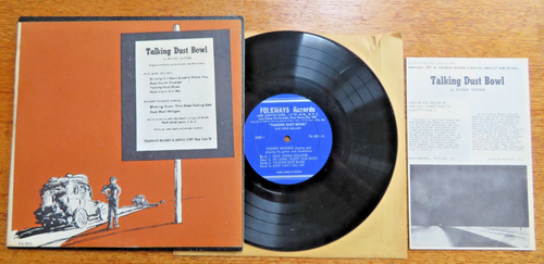 Woody Guthrie-Talking Dust Bowl-Folkways 10" FA 2011 Mono 1st Press '50 Rare VG+ - Afbeelding 1 van 9