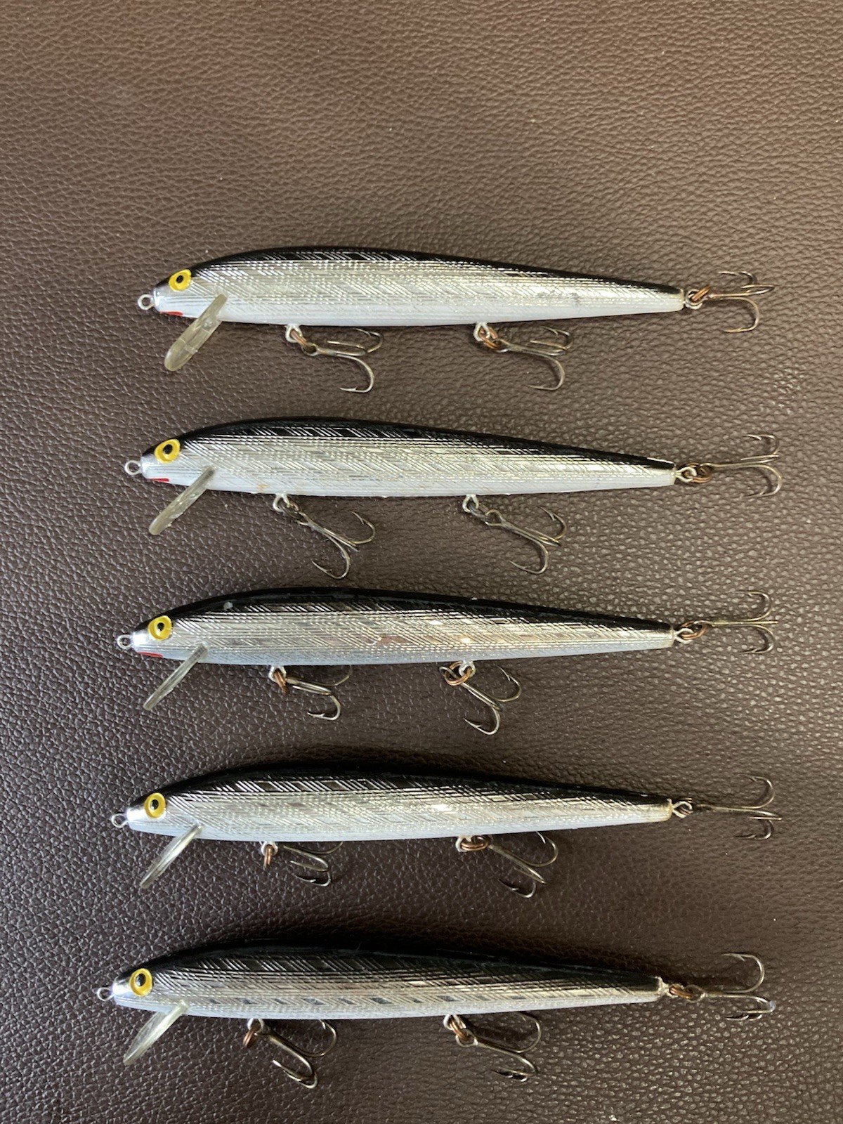 Vintage Rapala Fishing Lures Lot of 5 Legendary Top Water Diving Plugs #25B - Image 5