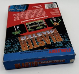 Blaster Master NES CIB poster completo, manuale e mondi del potere libro vintage