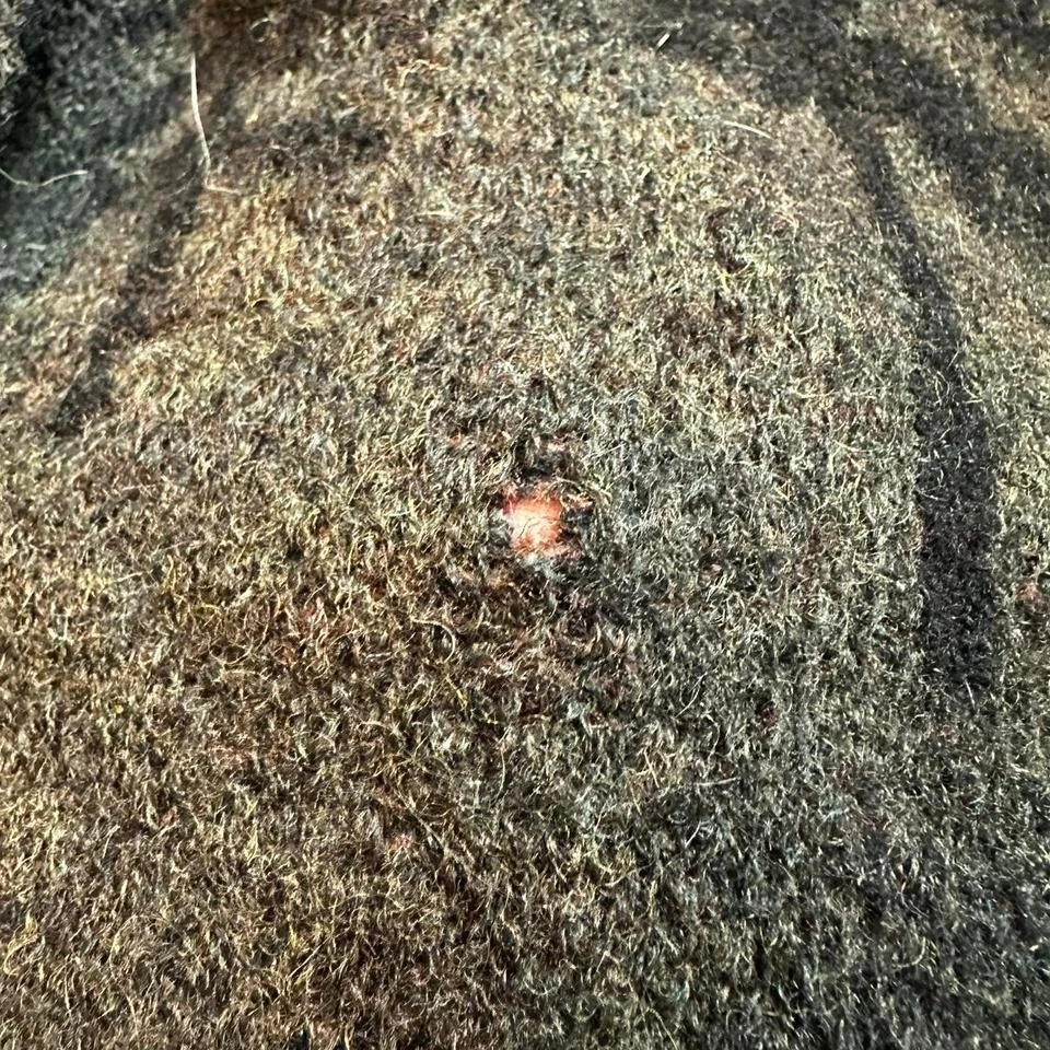 Chaqueta vintage Alpes naturaleza exterior lana cremallera completa talla pequeña LEER Foto 4 de 4