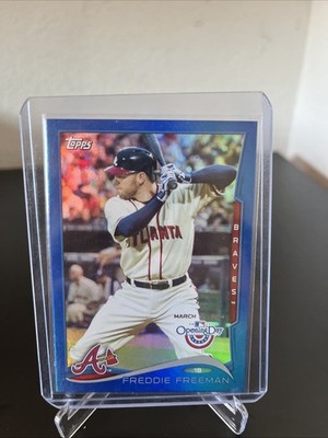 Freddie Freeman 1552/2014 Topps 2014 Opening Day Blue Foil