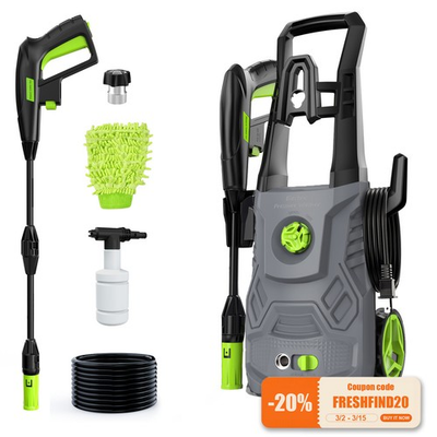 #ad #ad Electric Pressure Washer with Hose Nozzle 4500PSI High Pressure Cleaning Machine $95.99