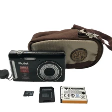 XS-8 8MP Digital Compact Camera Black - Very Good Condition, Battery & Case