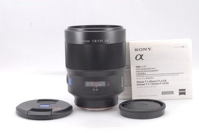 Sony Carl Zeiss Sonnar T* 135mm F/1.8 ZA SAL135F18Z Lens For Sony A mount
