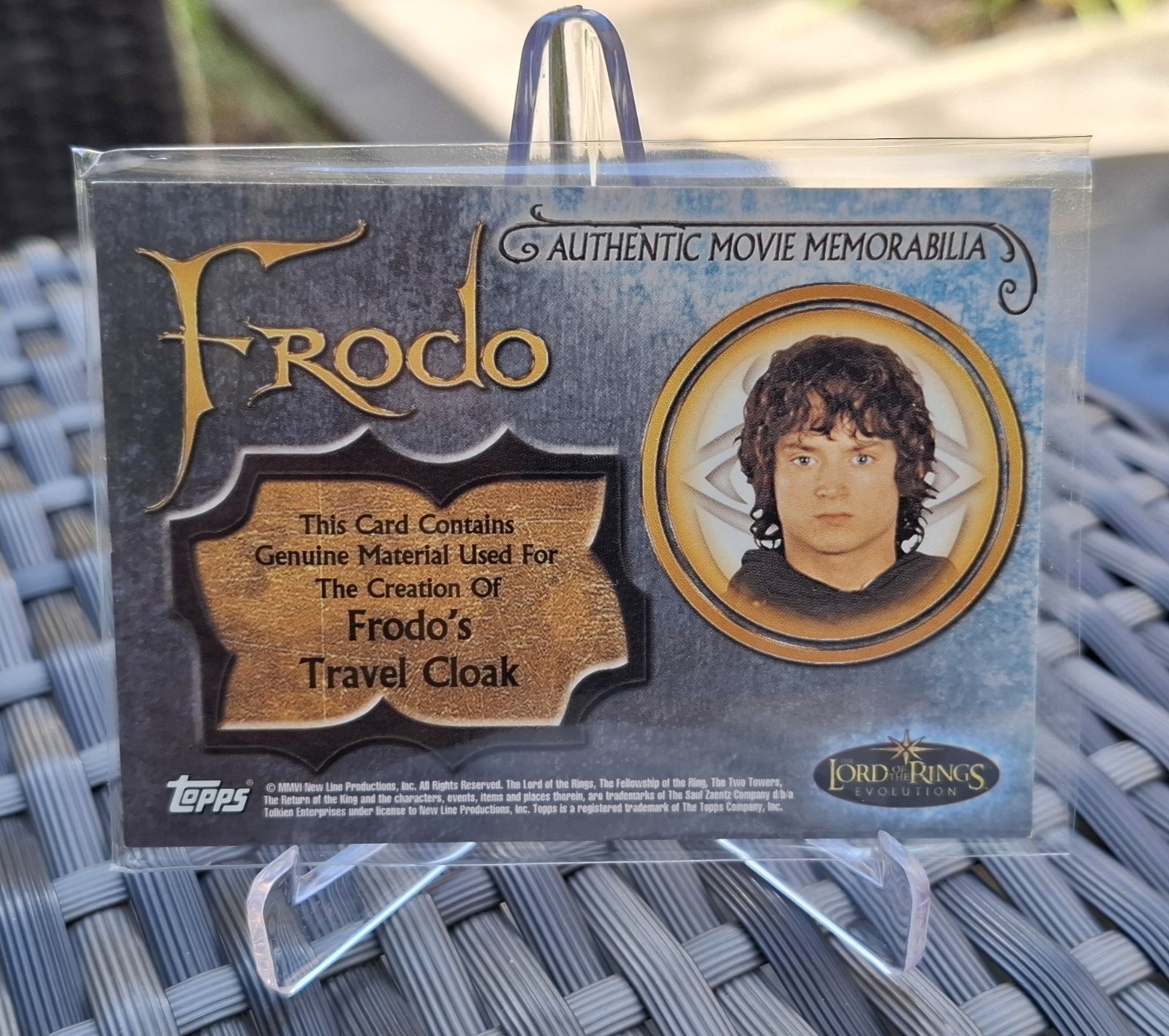 2006 Lord Of The Rings Evolution Frodo Material Card | eBay