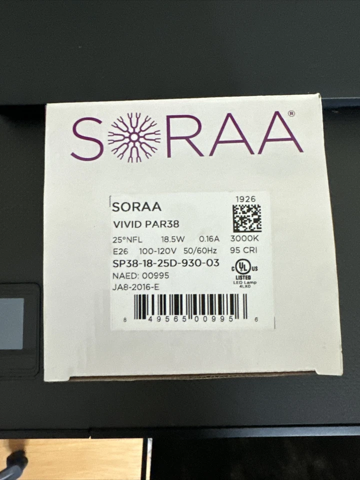Soraa VIVID PAR38 18.5W 3000K Lamp Bulb - Image 2 of 4