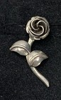 Vintage Native American NOS Sterling Silver Rose Pendant, Lovely! — photo 1