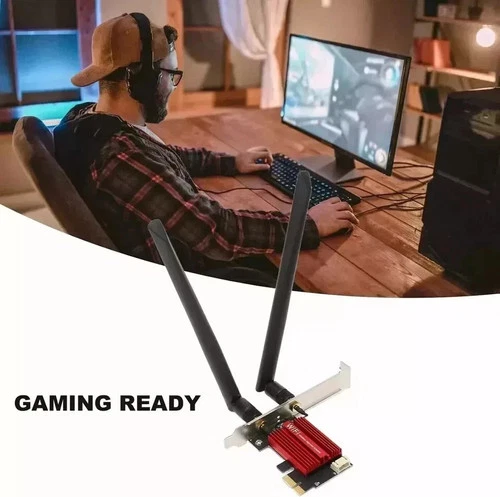 AC1200 WIFI 5 PCI-E Wireless Adapter Desktop PC Internal Card 802.11AC+Bluetooth - Picture 2 of 5