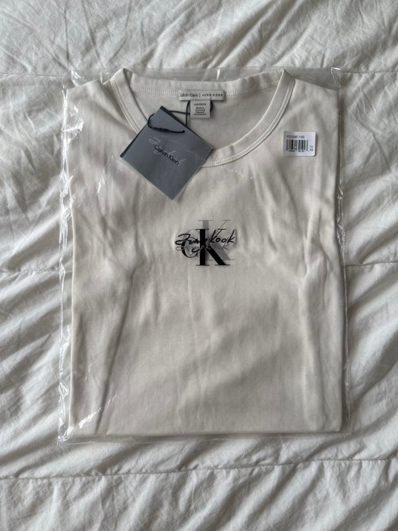 official BTS JUNGKOOK Jung Kook Calvin Klein Limited Baby White T