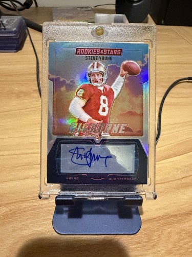 Steve Young #17 2025 Panini Rookies & Stars Airborne Signature card