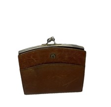 Etienne AIGNER Portmonee Bügelbörse mit 2 Fächern RARITÄT Geldbörse LEDERBÖRSE